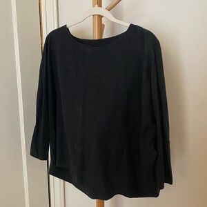 Jamie and the Jones black raw silk top